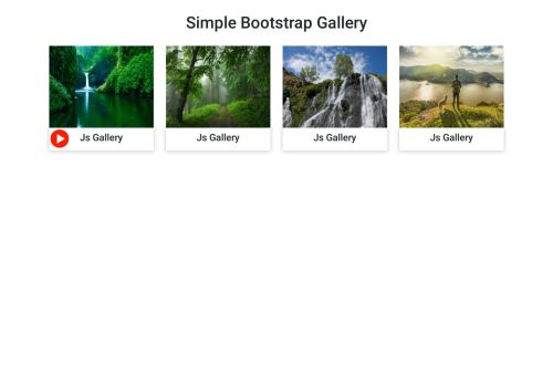 Bootstrap jquery Gallery