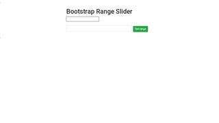 Bootstrap Range Slider Demo