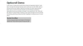 Nested Optiscroll js Demo