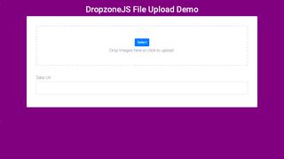Dropzone js Demo